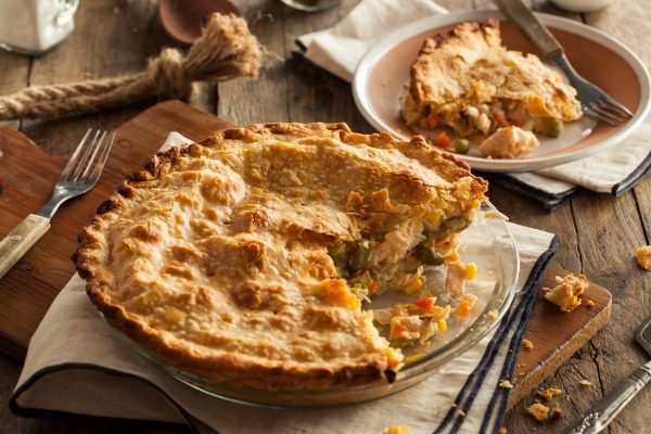 Hearty Homemade Chicken Pot Pie with Peas and Carrots